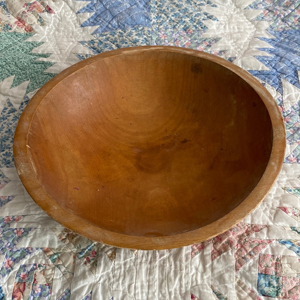 Shabby chic wood decor bowl